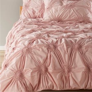 Nordstrom at home Chloe Duvet cover light pink